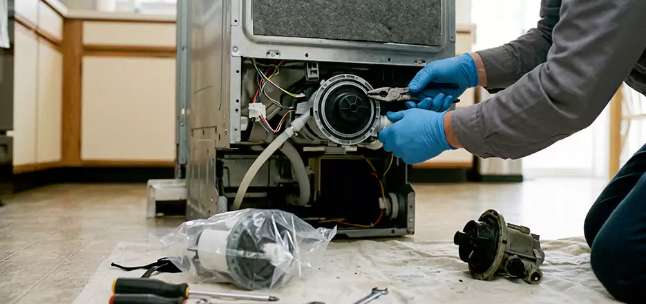 Dishwasher Motor Pump Replacement in Poway