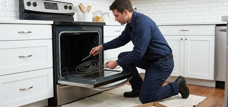 Oven Lower Heating Element Replacement in Poway